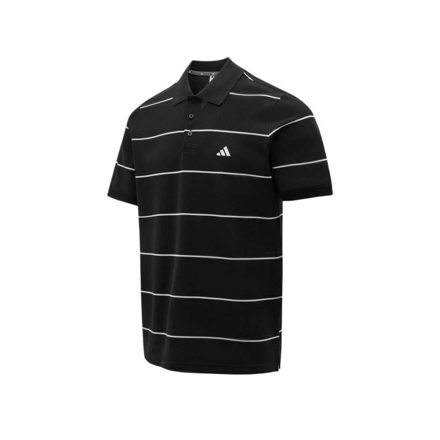 Adidas Adidas Polo Shirts Men's Black Polo Collar Moderate
