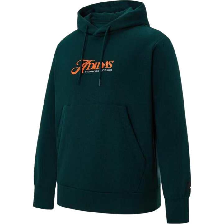 Adidas Adidas Thickened And Fleece Lined Hooded Pullover Long Sleeved Sweatshirt Men's