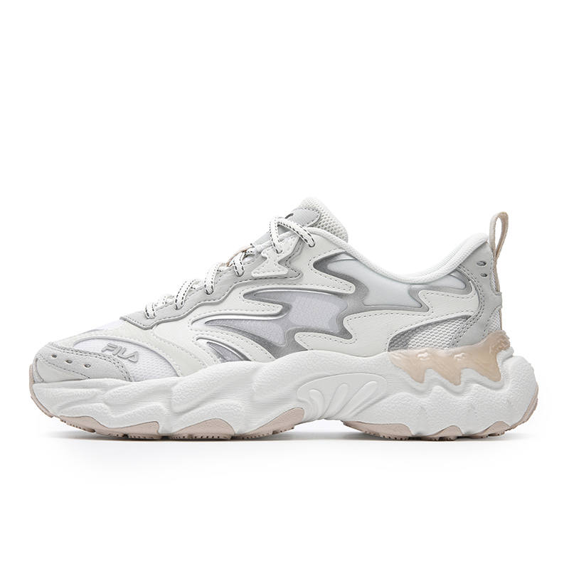 FILA FERN Chunky Sneakers Women's Low Top White/Mushroom Gray
