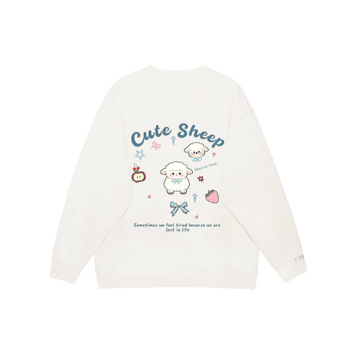 Adidas Adidas LABEL Sweatshirts Unisex White Crew Neck Moderate Regular