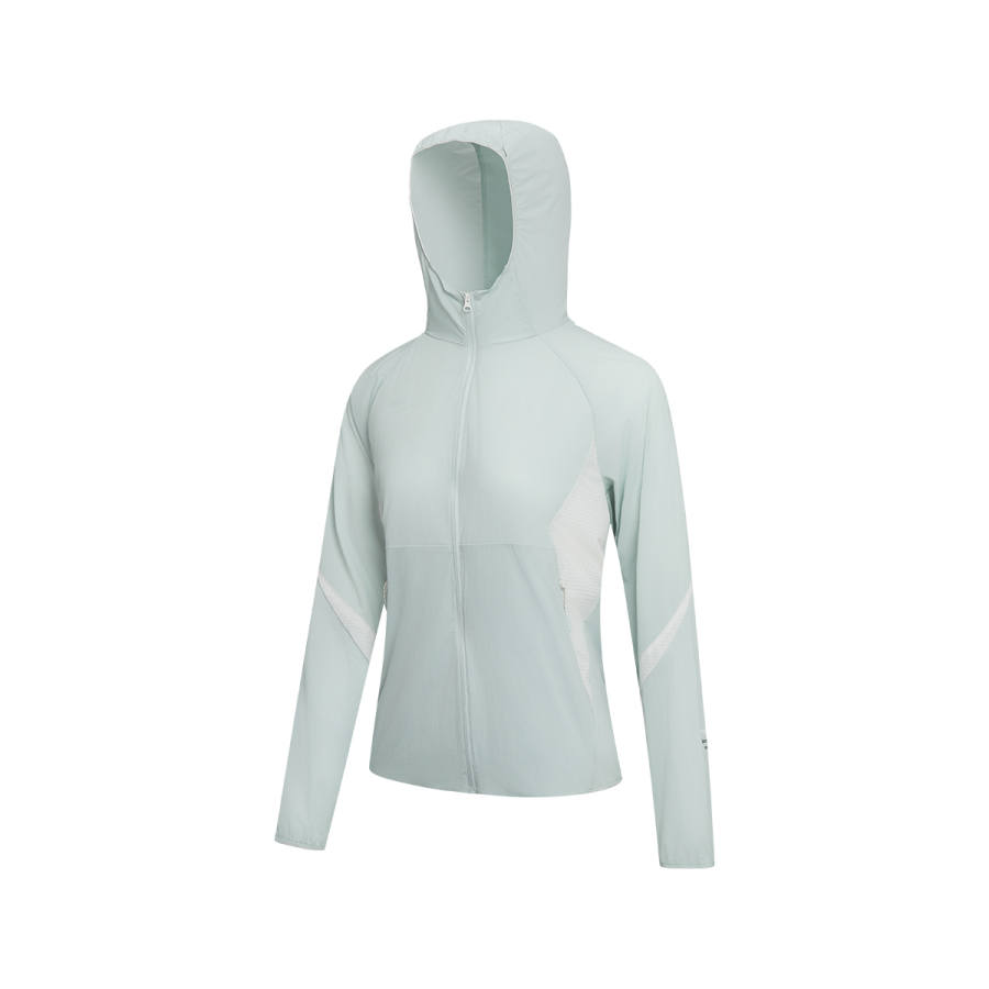 Saucony Jackets Women's Ice Dusty Blue Hooded Non Detachable Moderate Other