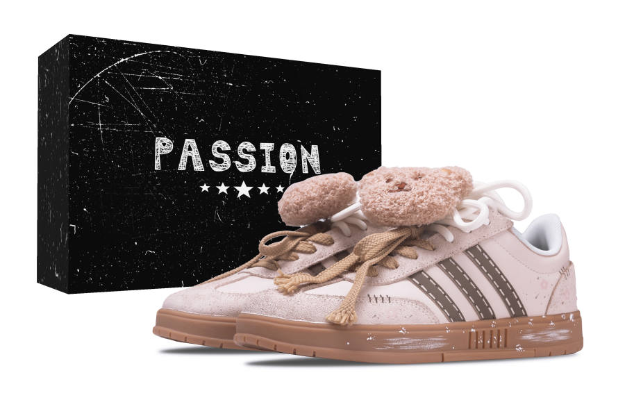 Adidas Adidas Gradas Velvet Bear Lightweight Breathable Low top Skateboard Shoes Unisex Brown