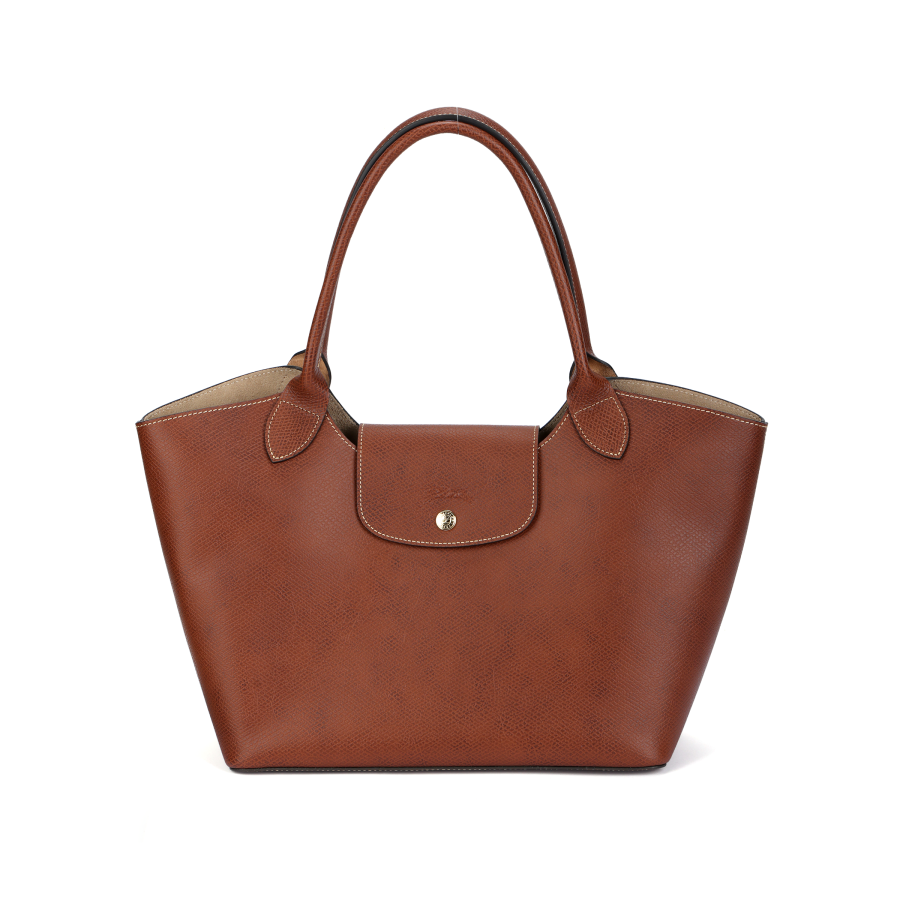 LONGCHAMP Épure Cow Leather Tote Bag, Shoulder Bag Large Women's Brown