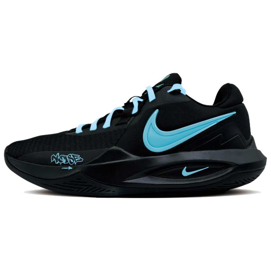 Nike Nike Precision 6 Blue Taffeta Fabric Cushioning Abrasion Resistant Height Increasing Low top Rubber Basketball Shoes