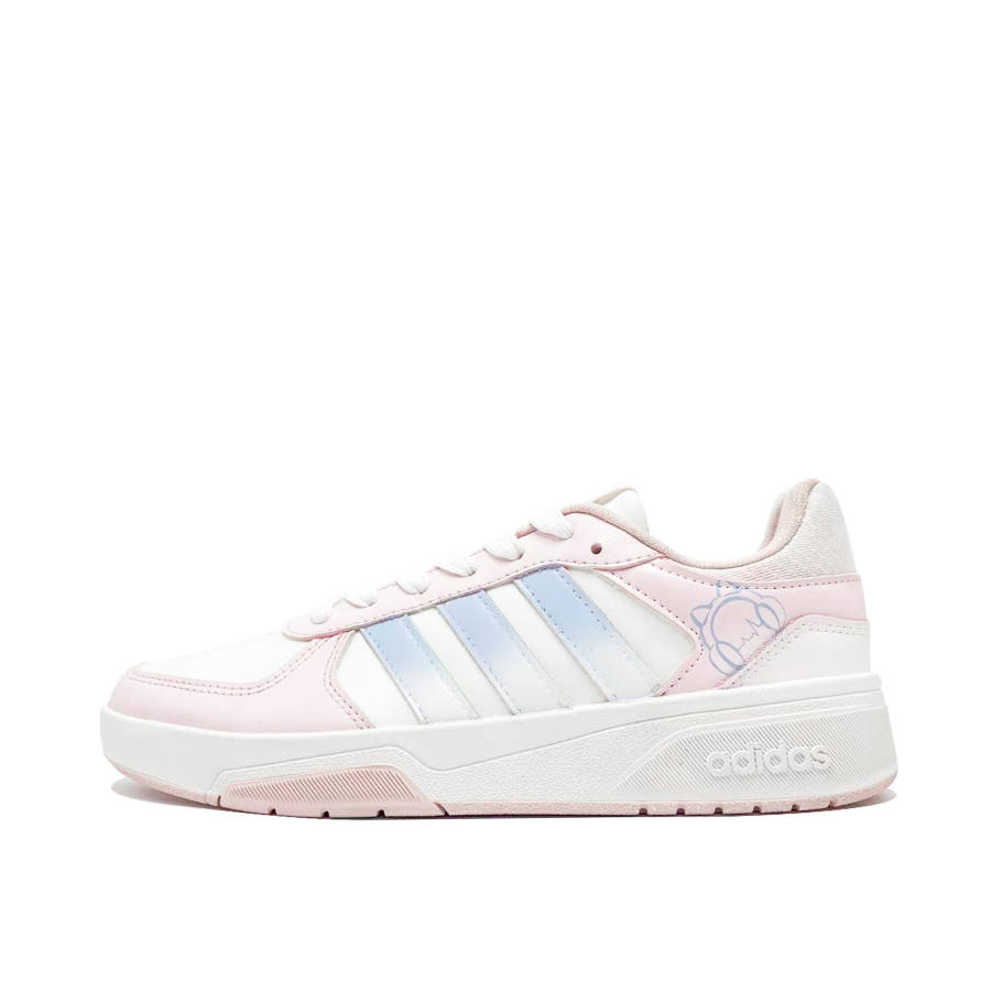 Adidas Adidas COURTBEAT Classroom Radios Coverage Abrasion Resistant Slip Resistant Low top Skateboard Shoes Unisex Pink Blue