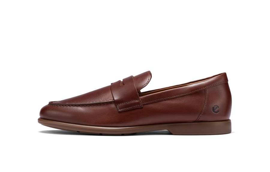 Ecco Ecco Metropole Verona Leather Loafers Men's Brown