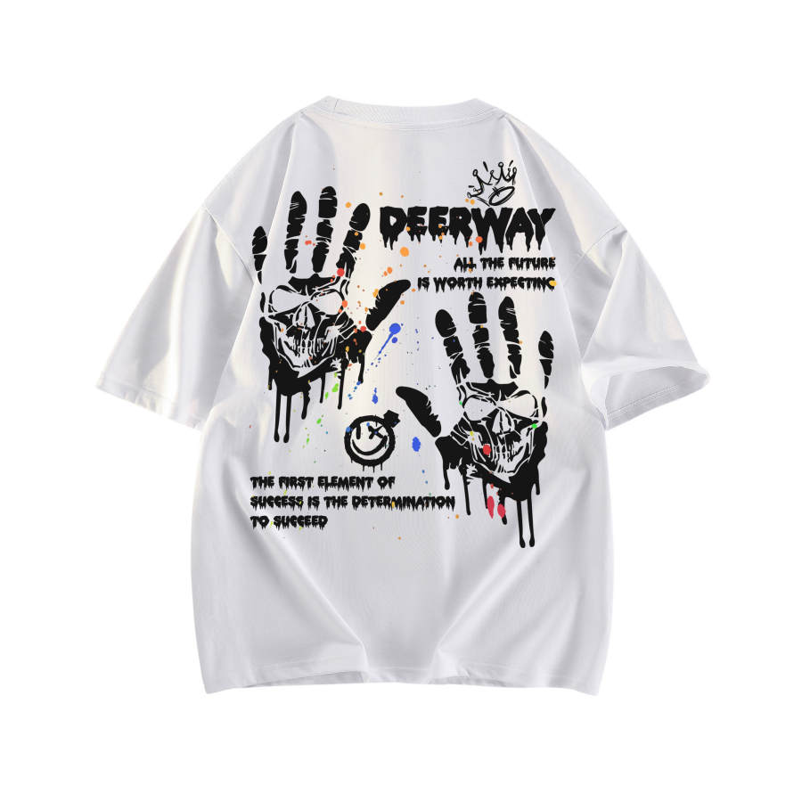 DEERWAY T Shirts Unisex Crew Neck Moderate Straight Fit