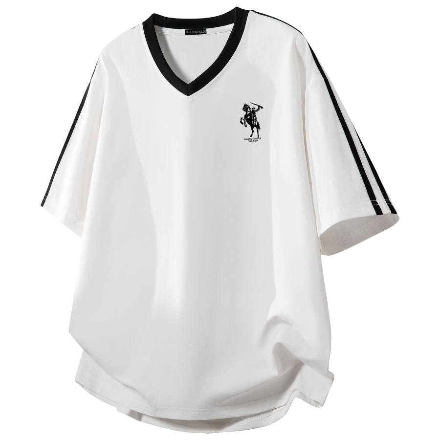 PAUL COSTELLOE T Shirts Unisex V Neck Moderate