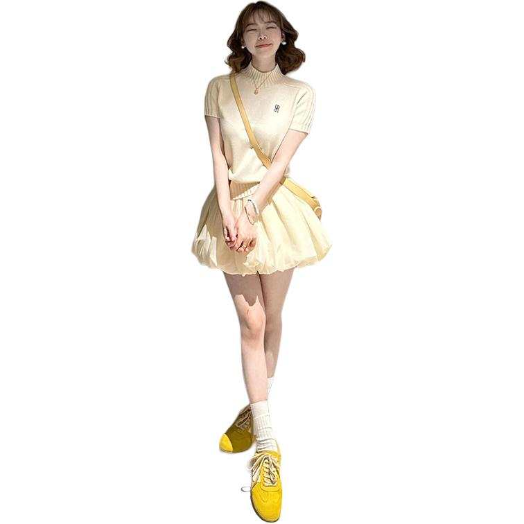 JBBCN Two Piece Skirt Sets Women's Crew Neck Moderate Short