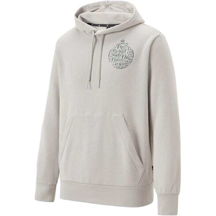 Adidas Adidas Sweatshirts Men's Gray Hooded Non Detachable Moderate