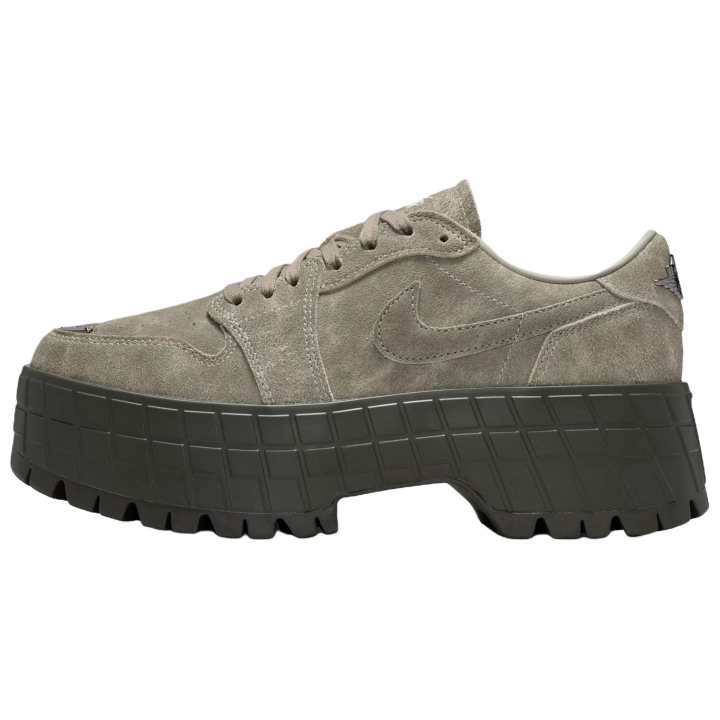 Jordan Jordan Air Jordan 1 Breathable Support Height Increasing Low top Casual Shoes Women's Gray
