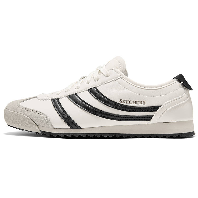 Skechers Topnotch Thermal Abrasion Resistant Low top German Army Trainers Women's White Black