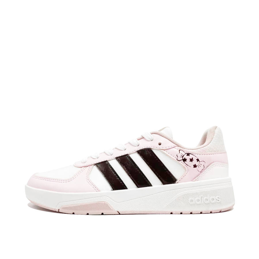 Adidas Adidas COURTBEAT Candy Diaries Coverage Abrasion Resistant Slip Resistant Low top Skateboard Shoes Unisex Pink Coffee