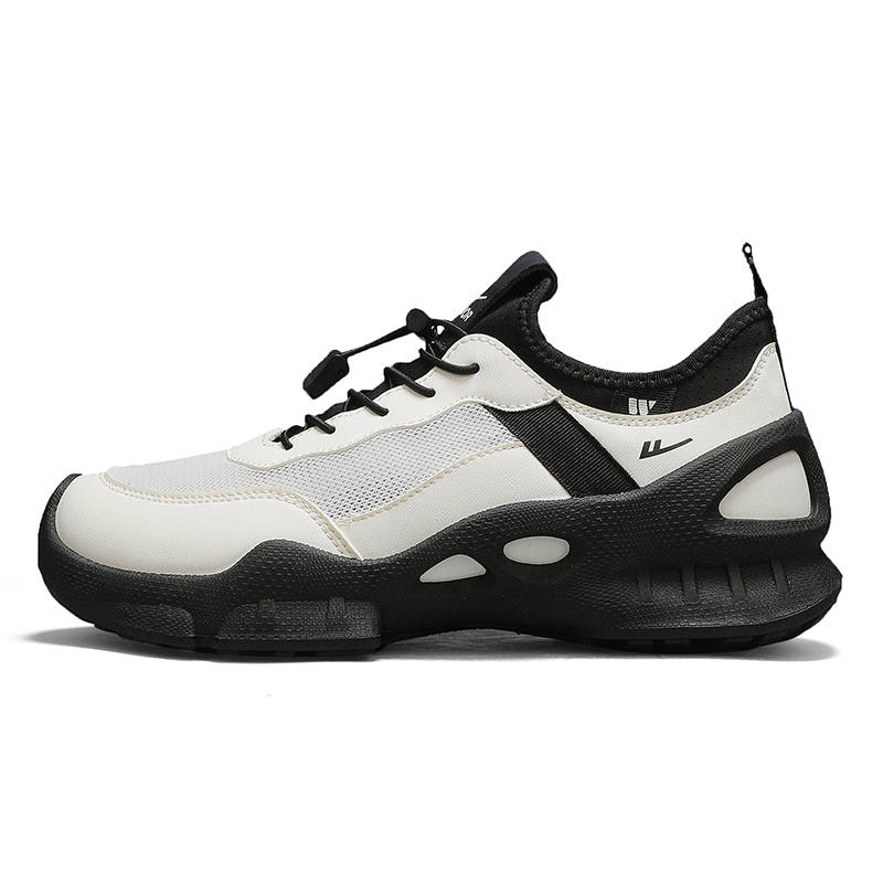Warrior Coverage Abrasion Resistant Lightweight Quick Dry Low top Casual Shoes Men's Beige Black
