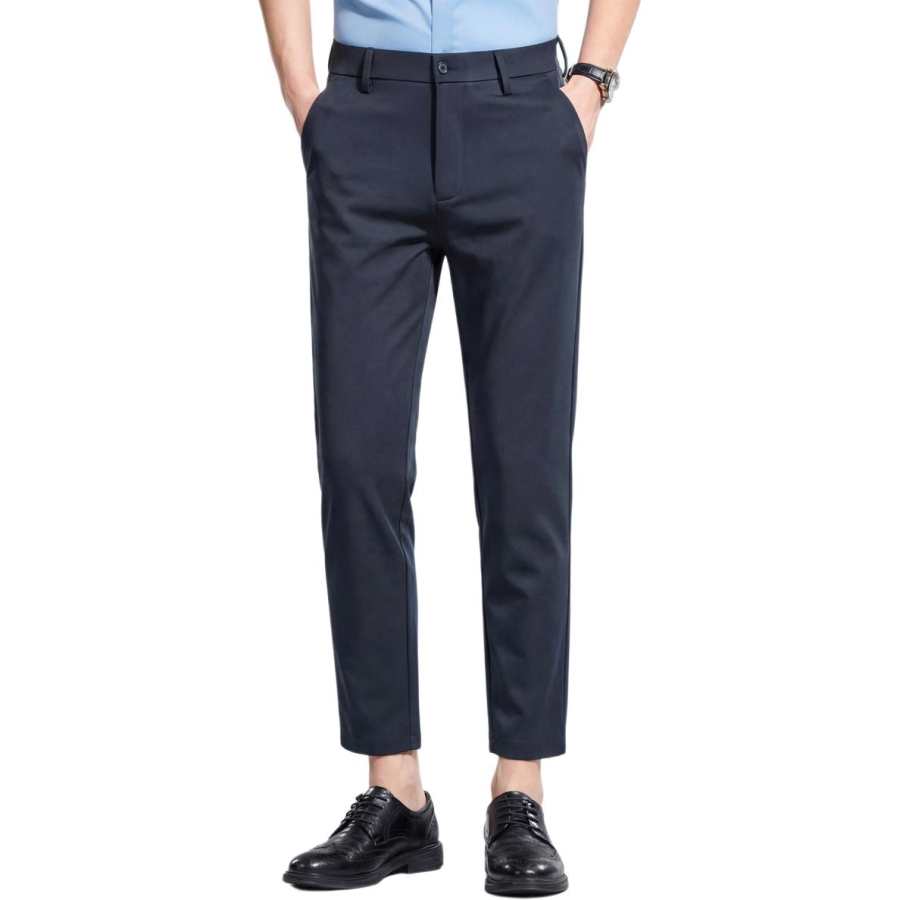 Hodo Casual Pants Men's Thin Straight Fit Pants