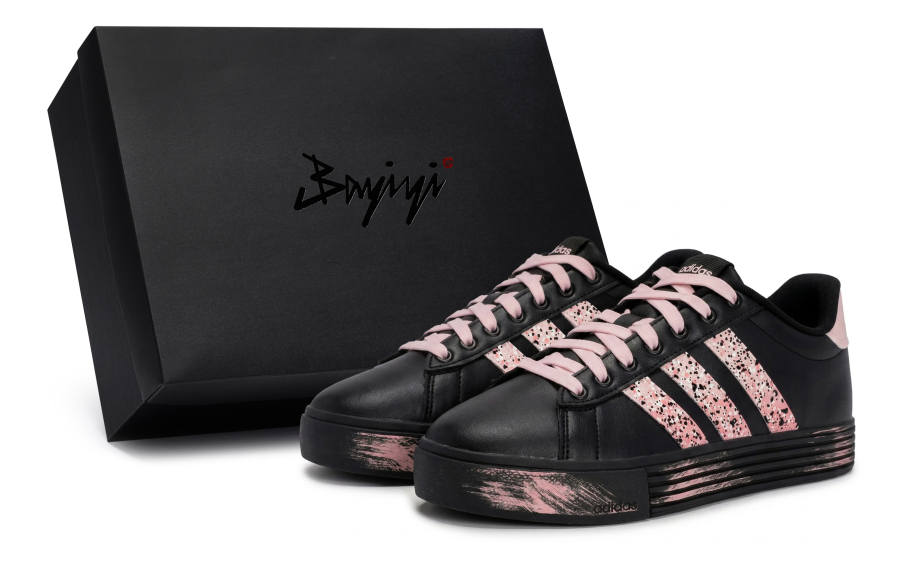 Adidas Adidas Daily 4.0 811 Manufacturing, Pink Dream Starry, Special Shoe Box Slip Resistant Low top Skateboard Shoes Unisex