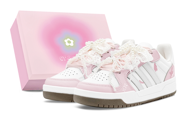 Adidas Adidas ENTRAP Romantic Spring, Pink Butterfly Dream, Refreshing, Sweet And Cute, Girly, Classic And Versatile