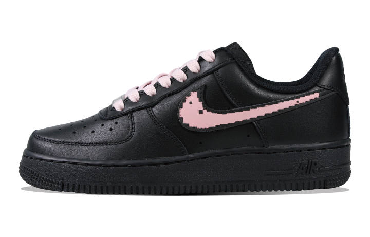 Nike Nike Air Force 1 Pixel Love, Wild Culture Cushioning Low top Skateboard Shoes Unisex Black