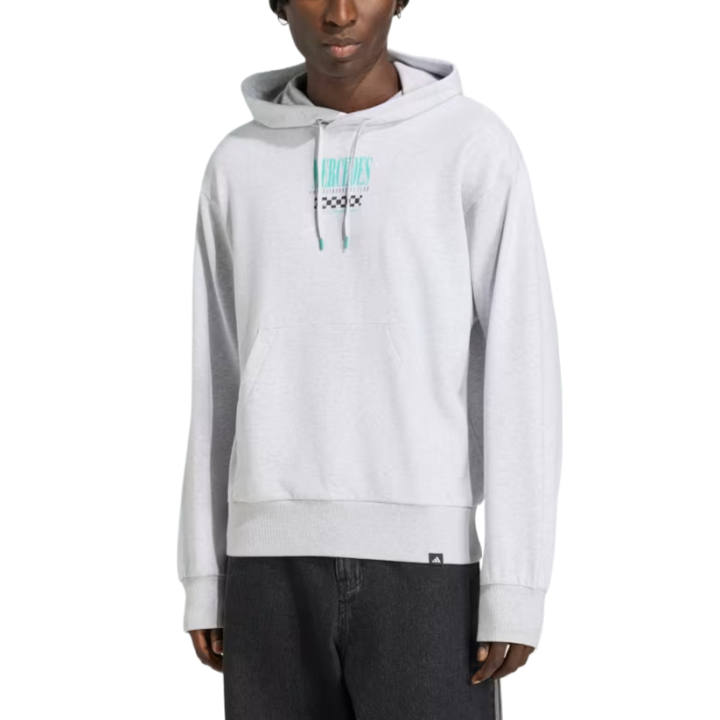 Adidas Adidas Sweatshirts Men's Light Gray Hooded Non Detachable Moderate Regular