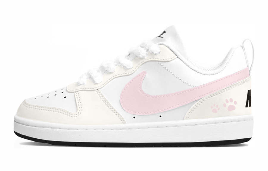 Nike Nike Court Borough Pink Heart Tart Low top Kids' Skateboarding Shoes Pink Unisex