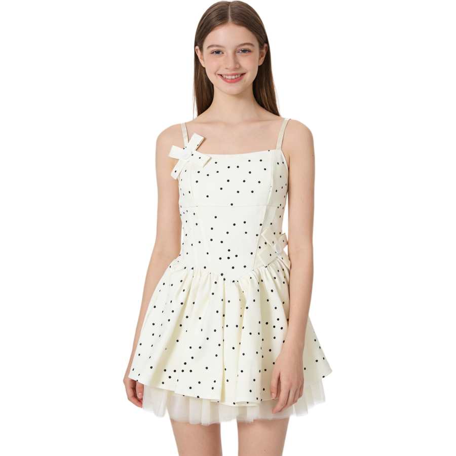 JBBCN Slip Dresses Women's Dress Square Collar Thin Extra Short