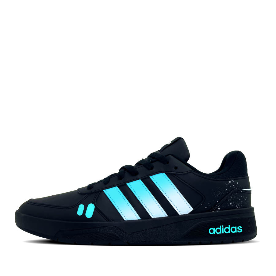 Adidas Adidas COURTBEAT Blue Heart Synthetic Leather Slip Resistant Abrasion Resistant Low top Skateboard Shoes Unisex Blue