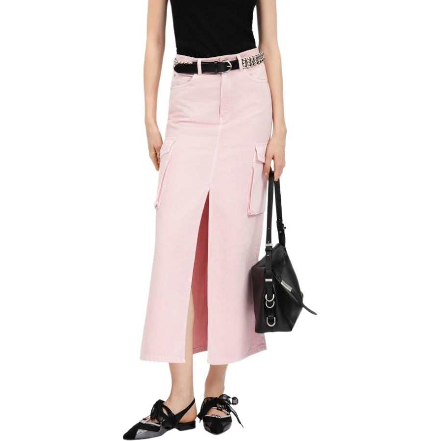 PINKO SS26 Denim Long Skirt Women's