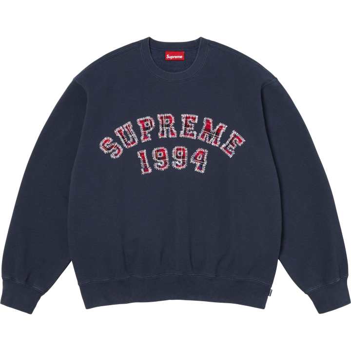 Supreme Supreme SS26 WEEK5 Plaid Arc Crewneck Sweatshirt Unisex