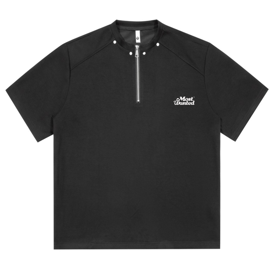 MostwantedLab T Shirts Unisex Henry Collar Moderate Heavyweight