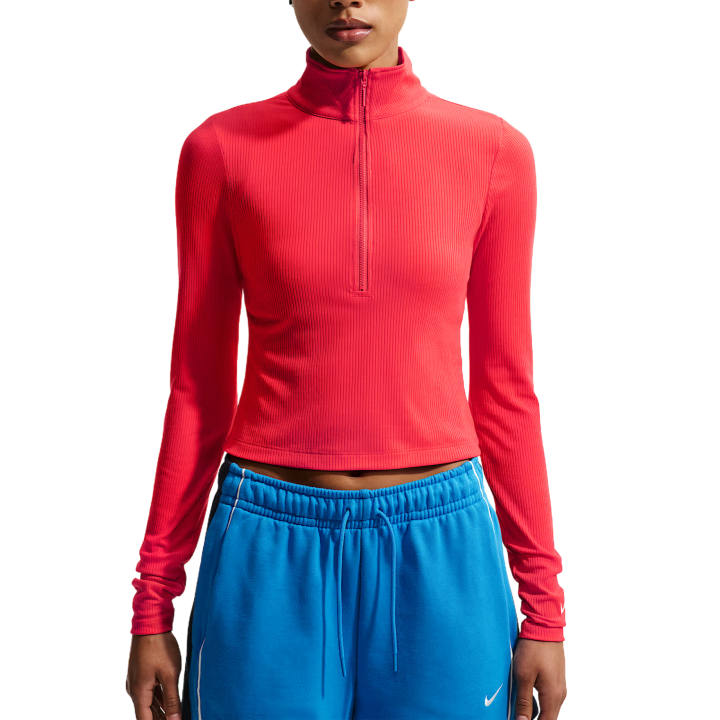 Nike Nike Sportswear Chill Knit Women's Tight Quarter-Zip Long-Sleeve Ribbed Top