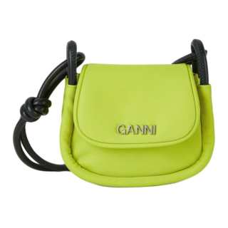 GANNI Polyamide With Artificial Leather Crossbody Bags Mini Women's Green