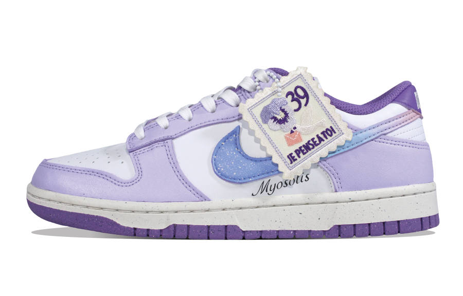 Nike Nike Dunk Do Not Forget Iris, Wild Culture Slip Resistant Low top Skateboard Shoes Women's Purple