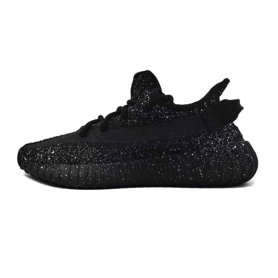 Adidas Originals Yeezy Boost 350 V2 Baby's Breath Embrace The Galaxy Fabric Low top Casual Shoes Unisex Black Silver