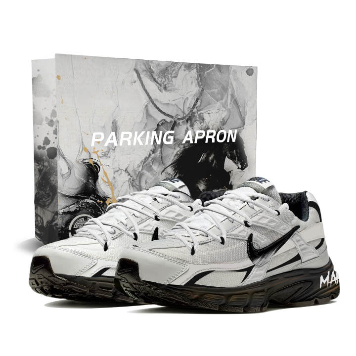 Nike Nike Initiator Cushioning Abrasion Resistant Slip Resistant Low top Casual Running Shoes Unisex Gray White