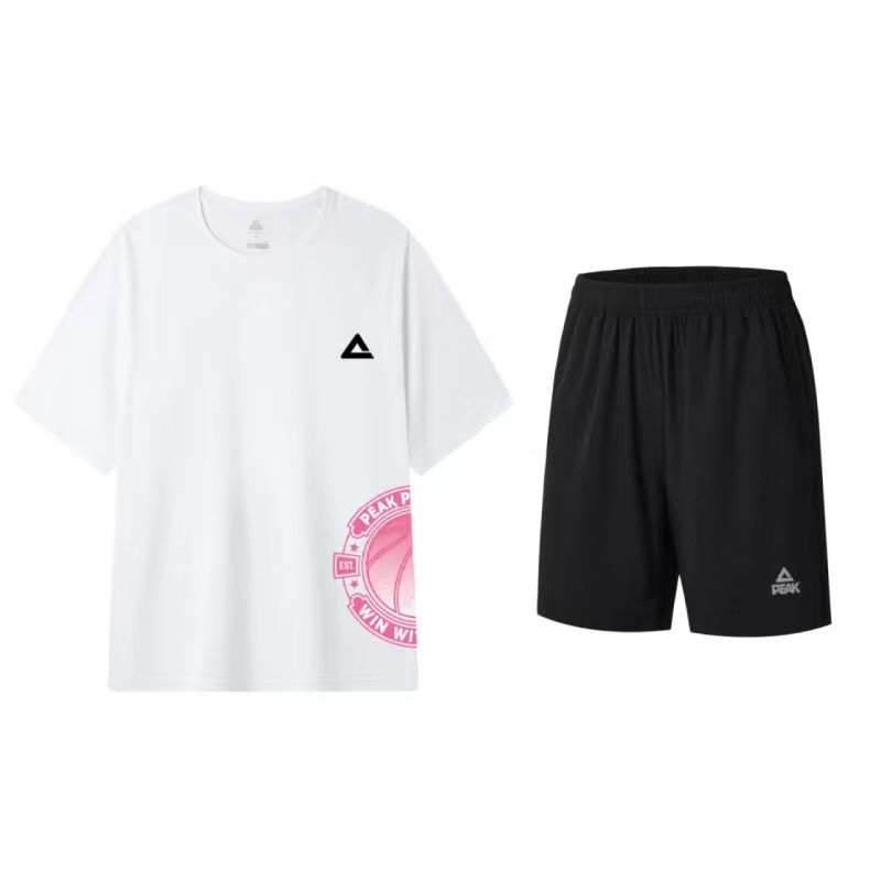 PEAK PEAK Casual Sportswear Unisex White+Black