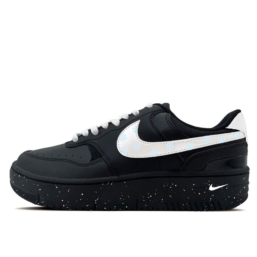 Nike Nike Gamma Force Snow Foam Synthetic Leather Abrasion Resistant Low top Skateboard Shoes Women's Black