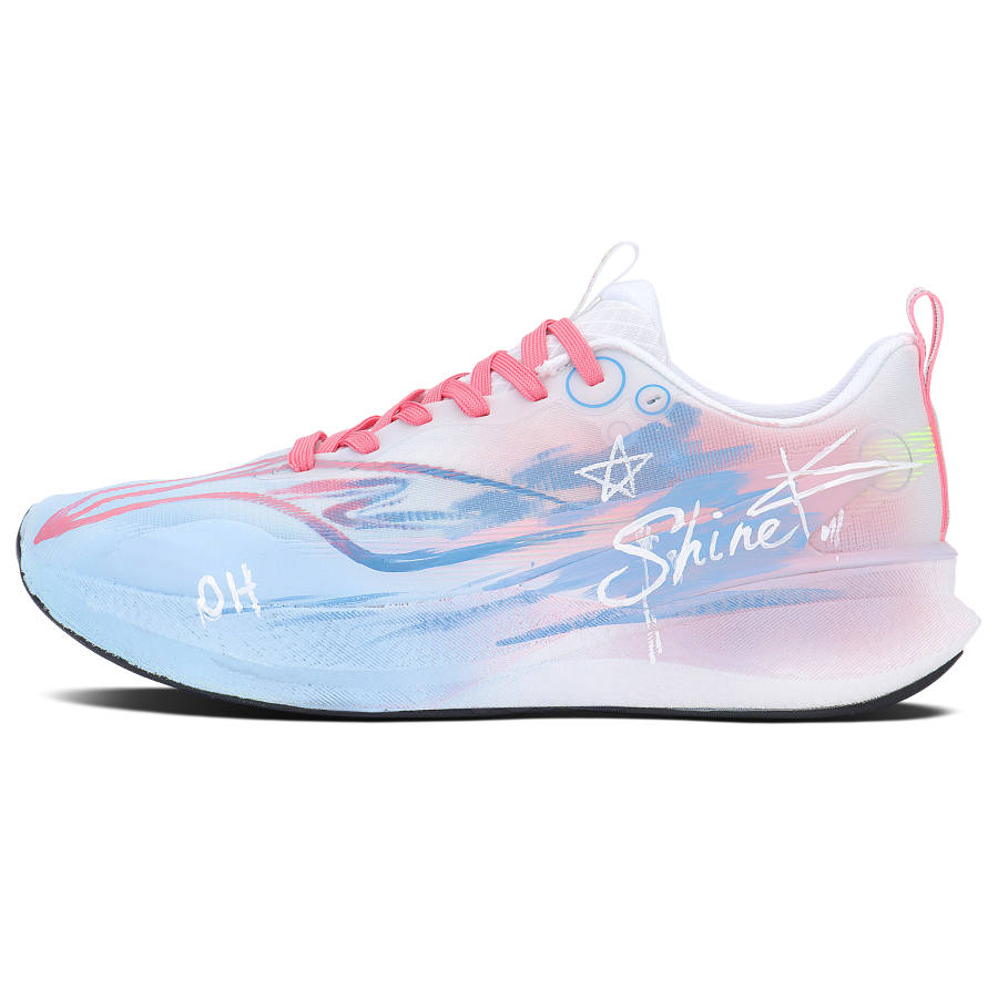 Li-Ning Li Ning Red Hare 8PRO Fabric Low top Running Shoes Unisex Blue Pink
