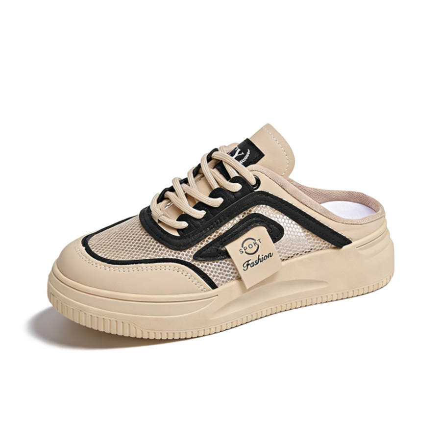 Lanza Casual Shoes Women's Low Top Black/Khaki/White