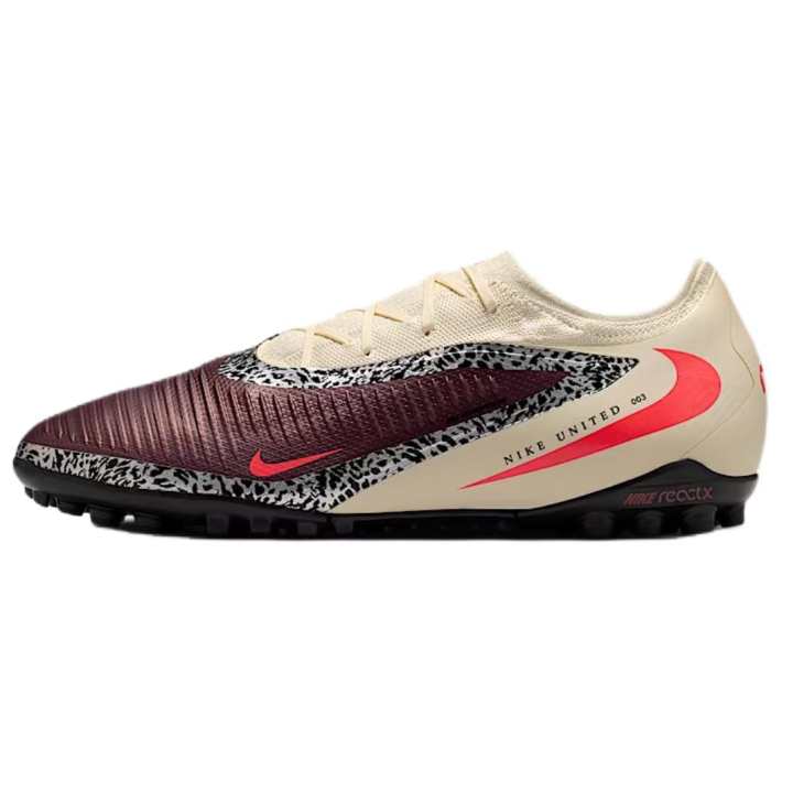 Nike Nike Phantom 6 Artificial Turf Soccer Shoes Unisex Beige Red