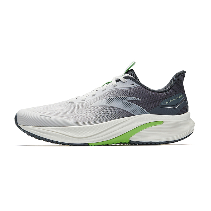 Anta Hydrogen Run 8 Breathable Rebound Low top Casual Running Shoes Men's Sand Grain Gray
