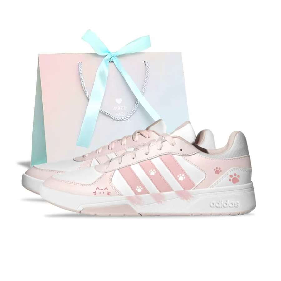 Adidas Adidas COURTBEAT Synthetic Leather Lightweight Breathable Low top Skateboard Shoes Unisex