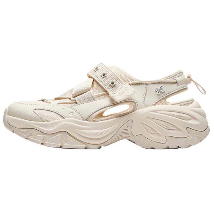 Anta Galaxy S Textile, Synthetic Leather River Trekking Shoes Women's Fish Belly White
