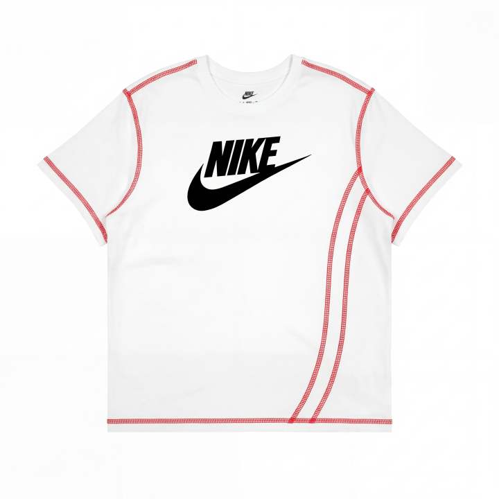Nike Nike Sportswear T Shirts Unisex White Crew Neck Thin