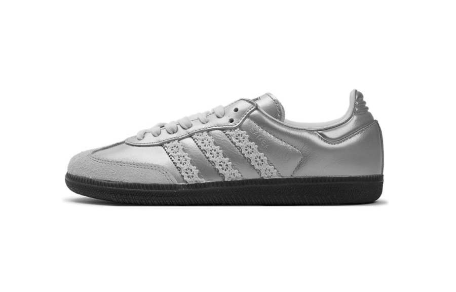 Adidas Originals SAMBA OG Moonlight Crushed Sugar Low top German Army Trainers Unisex Silver