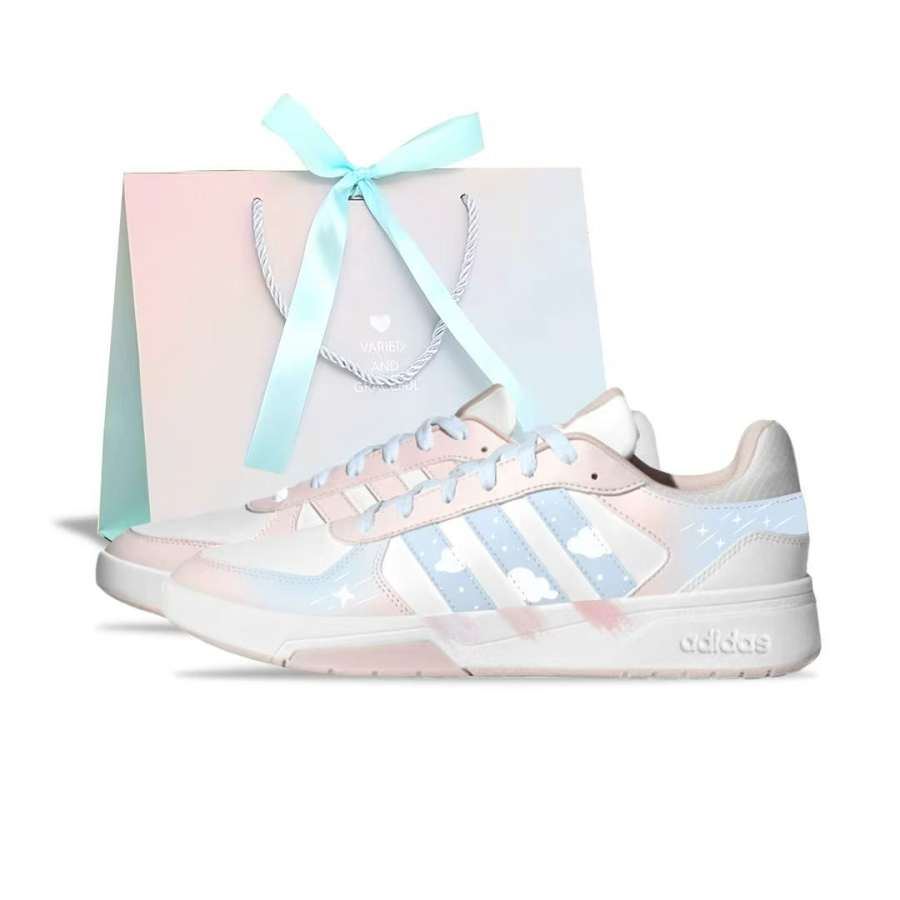 Adidas Adidas COURTBEAT Synthetic Leather Lightweight Breathable Low top Skateboard Shoes Unisex