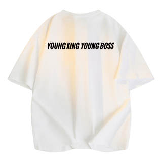 YK&YB T Shirts Unisex Crew Neck Moderate Straight Fit