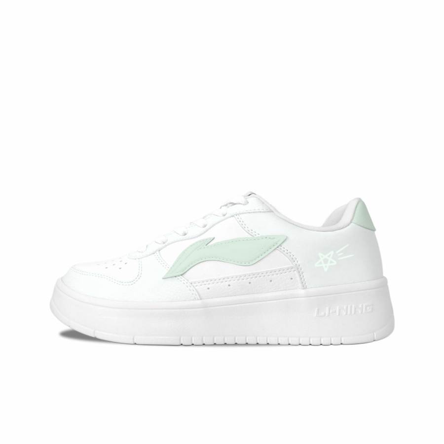 Li-Ning Li Ning Floating Boat Hoshino Blue Sky, Moon Dawn Synthetic Leather Low top Skateboard Shoes Women's