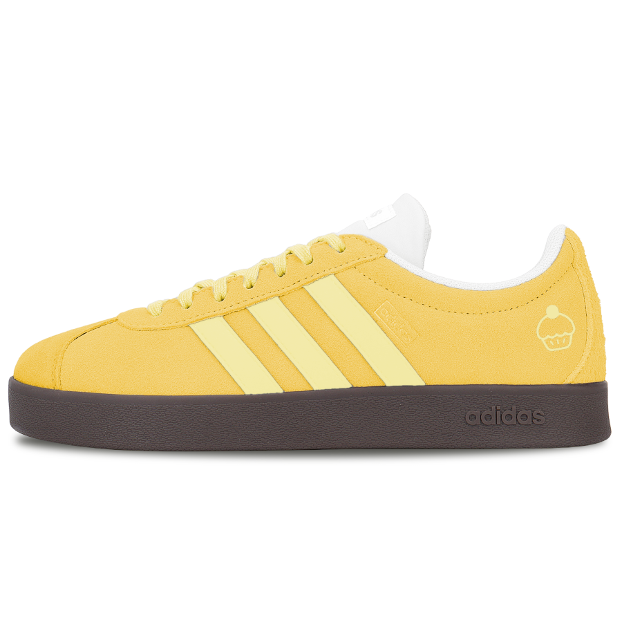 Adidas Adidas VL COURT 2.0 Abrasion Resistant Low top Skateboard Shoes Women's Lemon