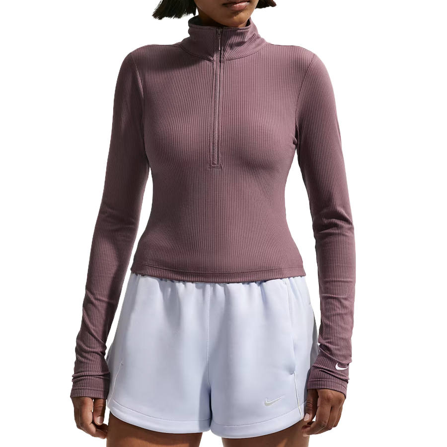 Nike Nike Sportswear Chill Knit Women's Tight Quarter-Zip Long-Sleeve Ribbed Top