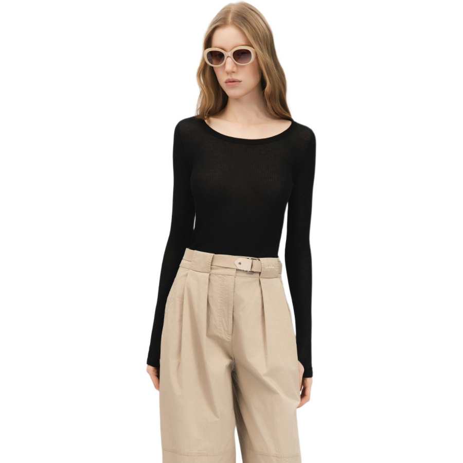 PINKO Knitwear Women's Black Crew Neck Moderate Other